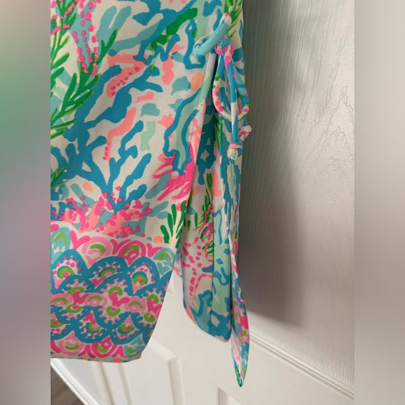 🌟NEW🌟 Lilly Pulitzer Sz 2 coral Bay engineered romper - Picture 4 of 9